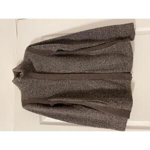 Royal Robbins Brown boucle zip front cardi small